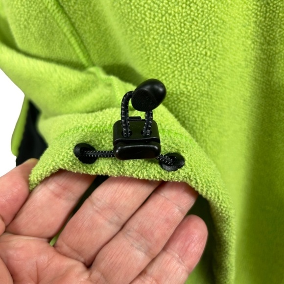 L.L. Bean Women's Lime Green Fleece Full Zip Jacket Size XL - Picture 7 of 9